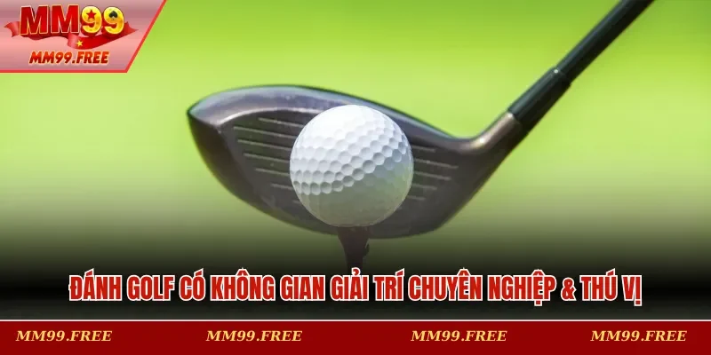 Đánh golf có không gian giải trí chuyên nghiệp & thú vị