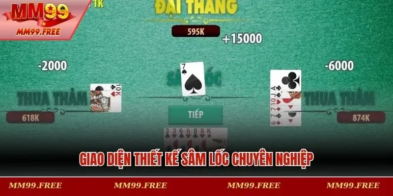 Giao diện thiết kế sâm lốc chuyên nghiệp