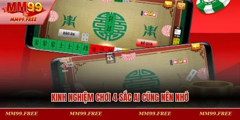 Kinh nghiệm chơi 4 Sắc ai cũng nên nhớ